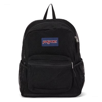 JanSport ECO MESH PACK School Backpacks Black | Ireland_JS480