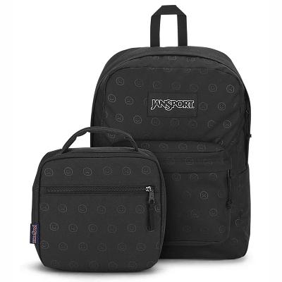 JanSport HAPPY AND SAD BUNDLE School Backpacks Black | Ireland_JS276