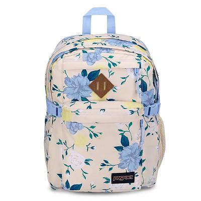 JanSport Main Campus School Backpacks Blue / Yellow | Ireland_JS239