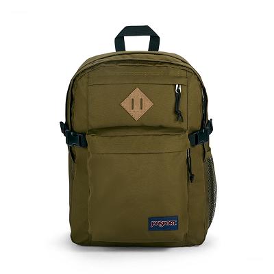 JanSport Main Campus School Backpacks Olive | Ireland_JS301