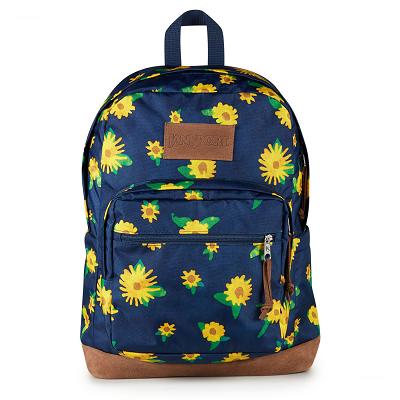 JanSport Right Pack Laptop Backpacks Navy / Yellow | Ireland_JS349