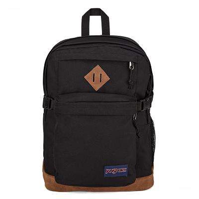 JanSport SUEDE CAMPUS Laptop Backpacks Black | Ireland_JS135