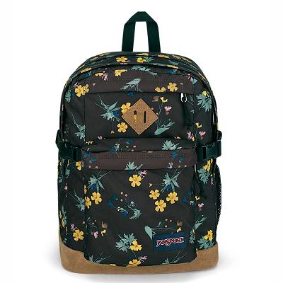 JanSport SUEDE CAMPUS Laptop Backpacks Black / Yellow | Ireland_JS184