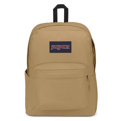 JanSport SuperBreak® Plus Laptop Backpacks Khaki | Ireland_JS046