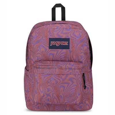 JanSport SuperBreak® Plus Laptop Backpacks Purple / Orange | Ireland_JS086