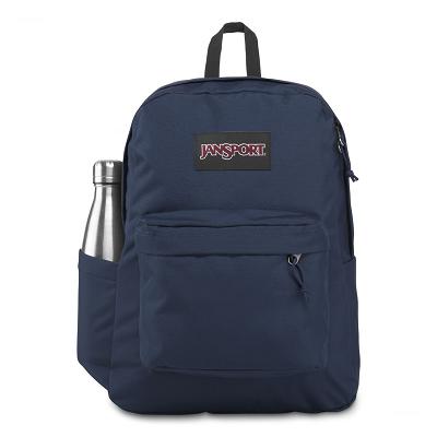 JanSport SuperBreak® Plus Laptop Backpacks Navy | Ireland_JS154