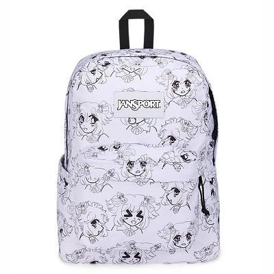 JanSport SuperBreak® Plus Laptop Backpacks White | Ireland_JS232