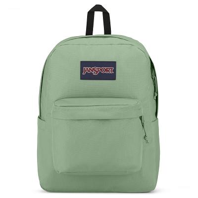 JanSport SuperBreak® Plus School Backpacks Light Green | Ireland_JS413