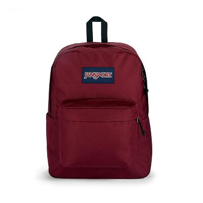 JanSport SuperBreak® Plus School Backpacks Burgundy | Ireland_JS519