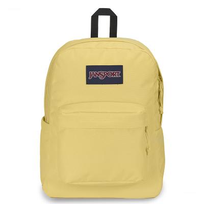 JanSport SuperBreak® Plus School Backpacks Yellow | Ireland_JS543