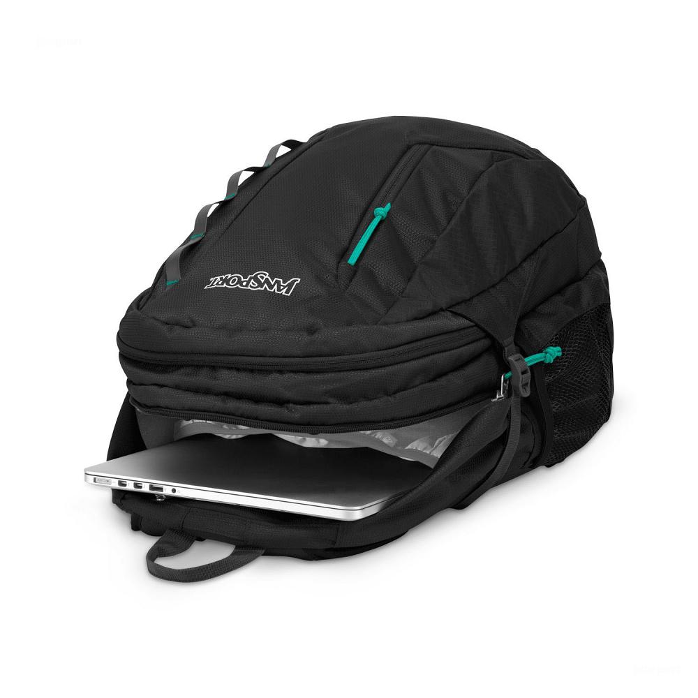 JanSport Agave Laptop Backpacks Black | Ireland_JS128