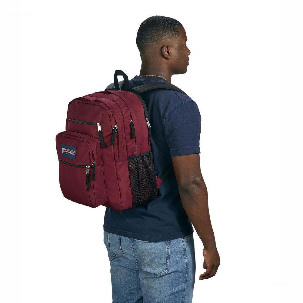 JanSport BIG STUDENT Laptop Backpacks Burgundy | Ireland_JS22B