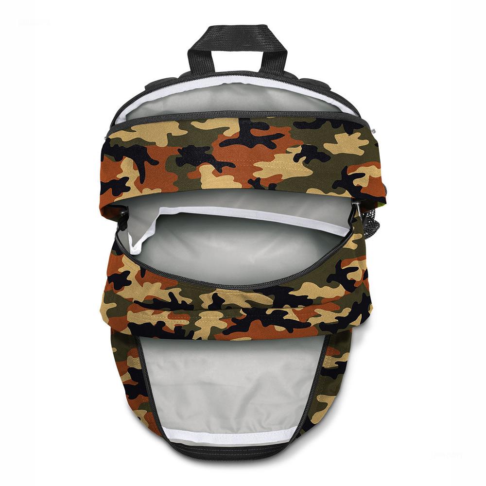 JanSport BIG STUDENT Laptop Backpacks Camo | Ireland_JS446