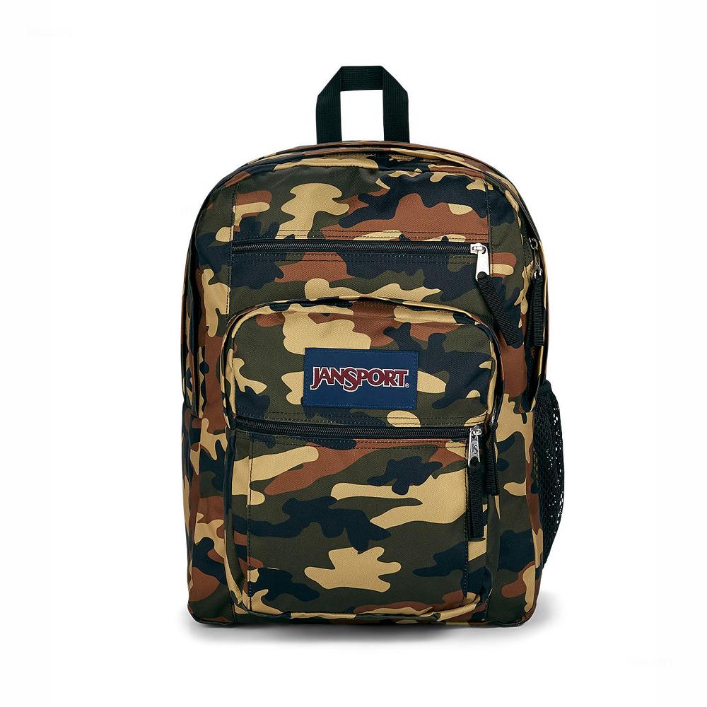 JanSport BIG STUDENT Laptop Backpacks Camo | Ireland_JS446