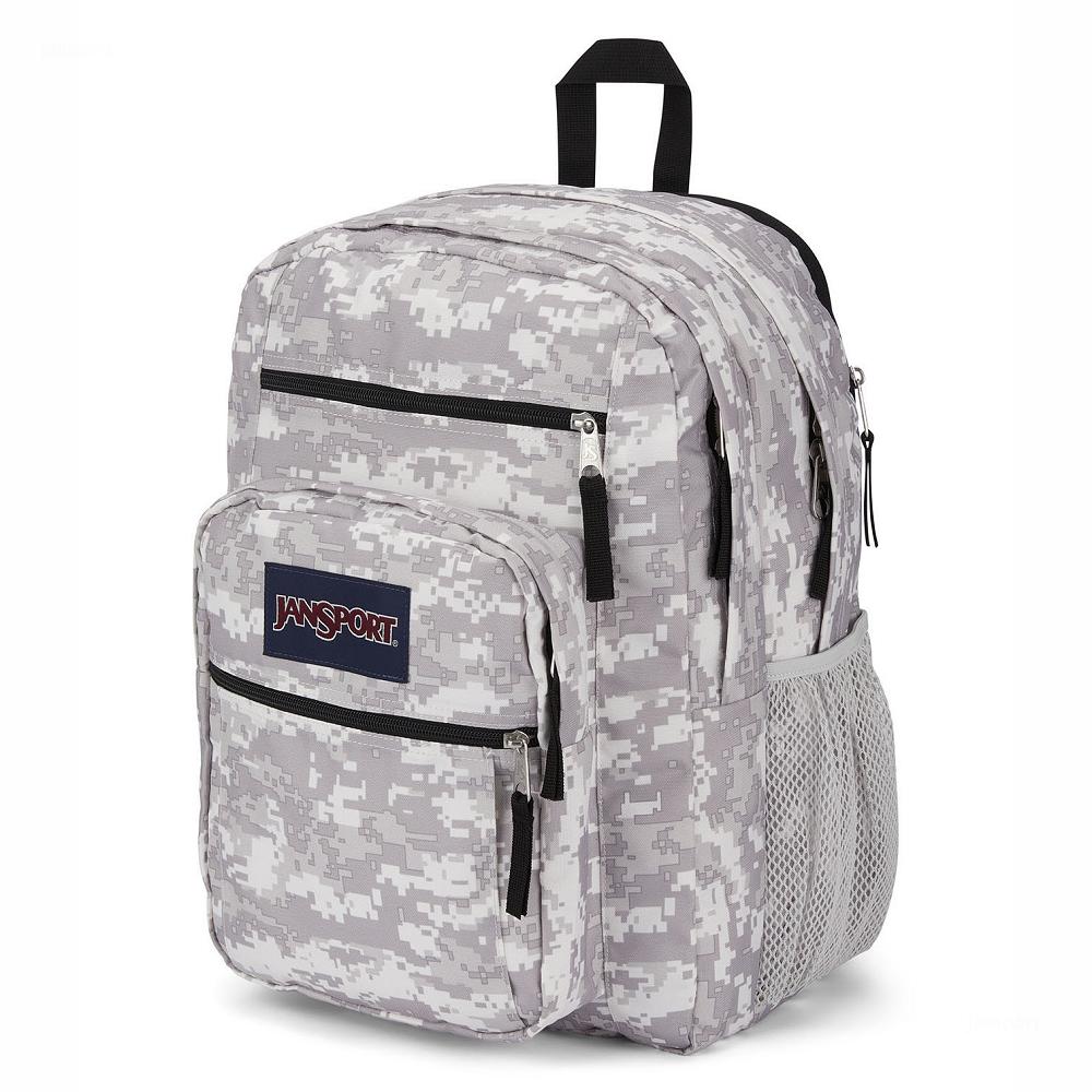 JanSport BIG STUDENT Laptop Backpacks Grey / Camo | Ireland_JS515