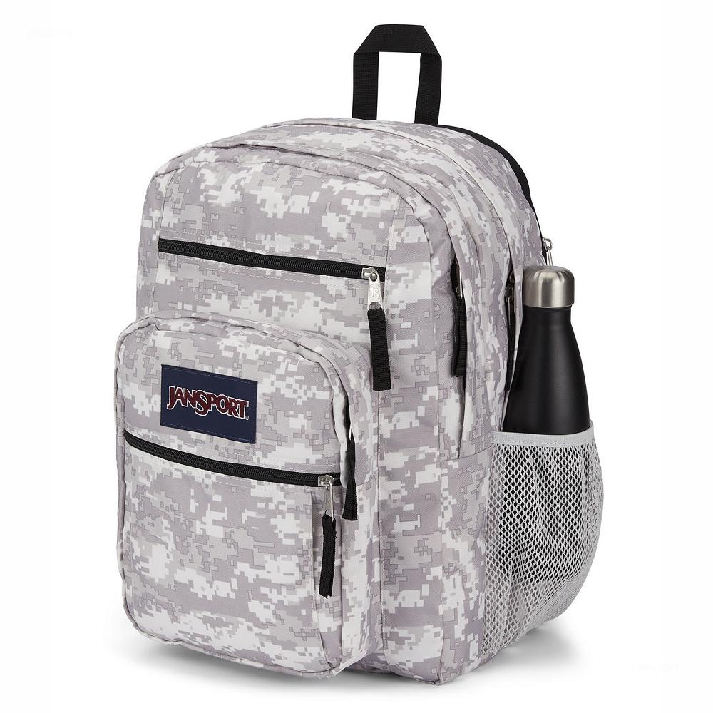 JanSport BIG STUDENT Laptop Backpacks Grey / Camo | Ireland_JS515