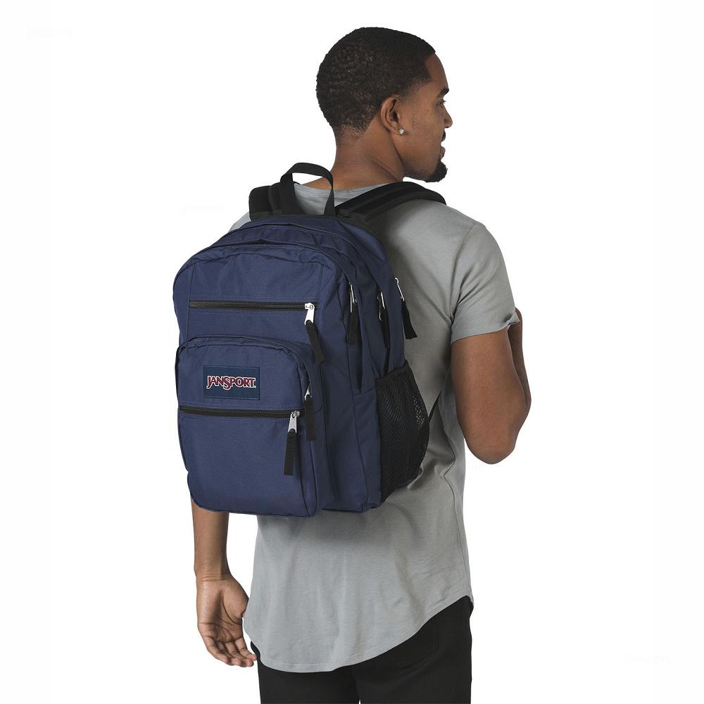 JanSport BIG STUDENT Laptop Backpacks Navy | Ireland_JS556