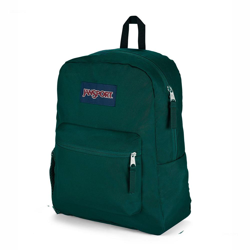 JanSport CROSS TOWN School Backpacks Green | Ireland_JS372