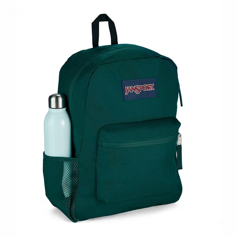 JanSport CROSS TOWN School Backpacks Green | Ireland_JS372