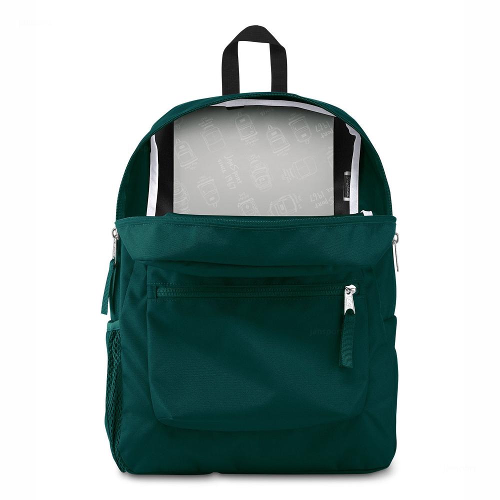 JanSport CROSS TOWN School Backpacks Green | Ireland_JS372