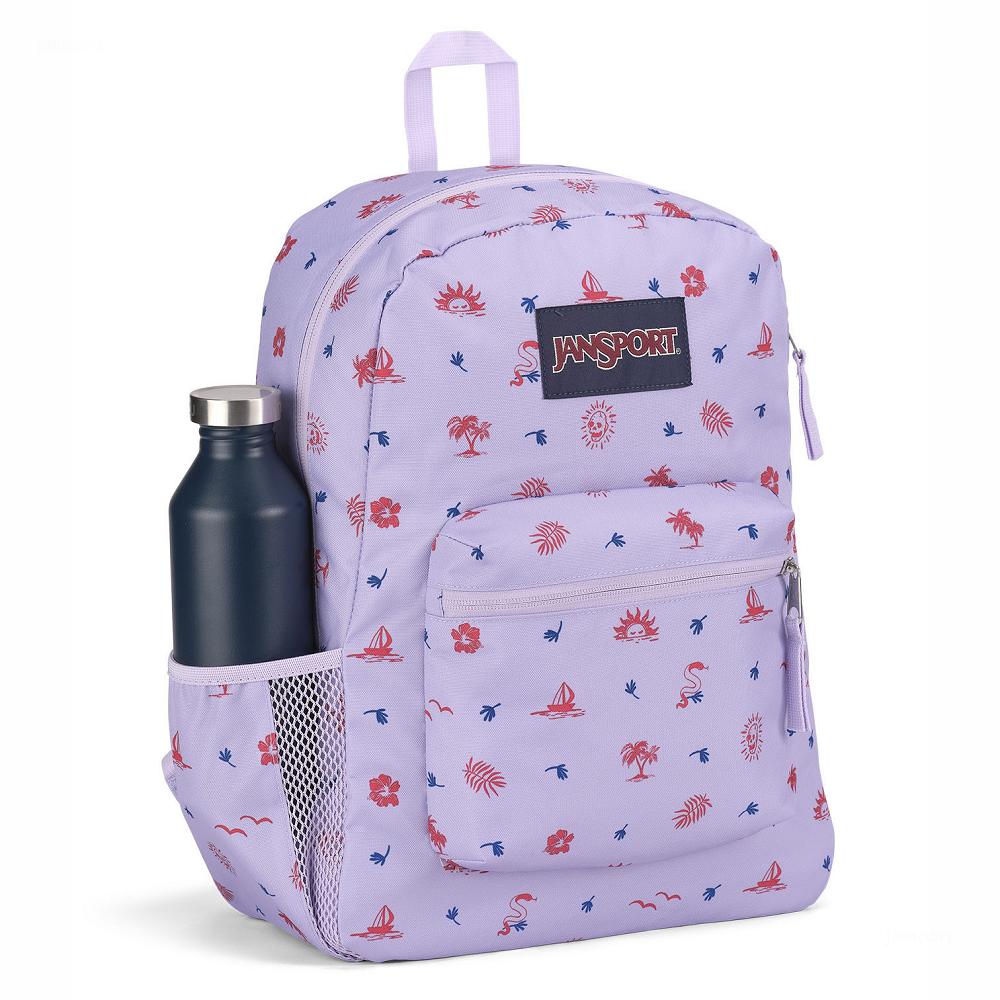 JanSport CROSS TOWN School Backpacks Light Purple | Ireland_JS511