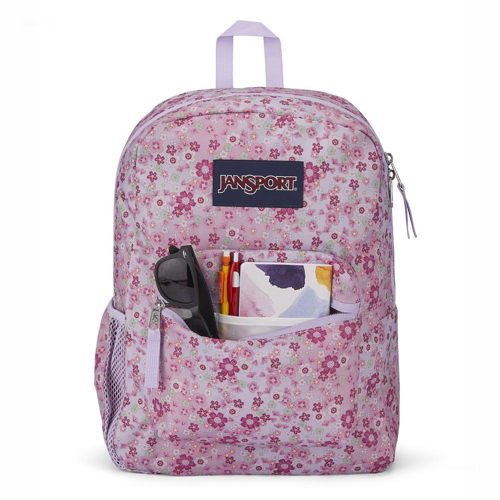 JanSport CROSS TOWN School Backpacks Pink | Ireland_JS215