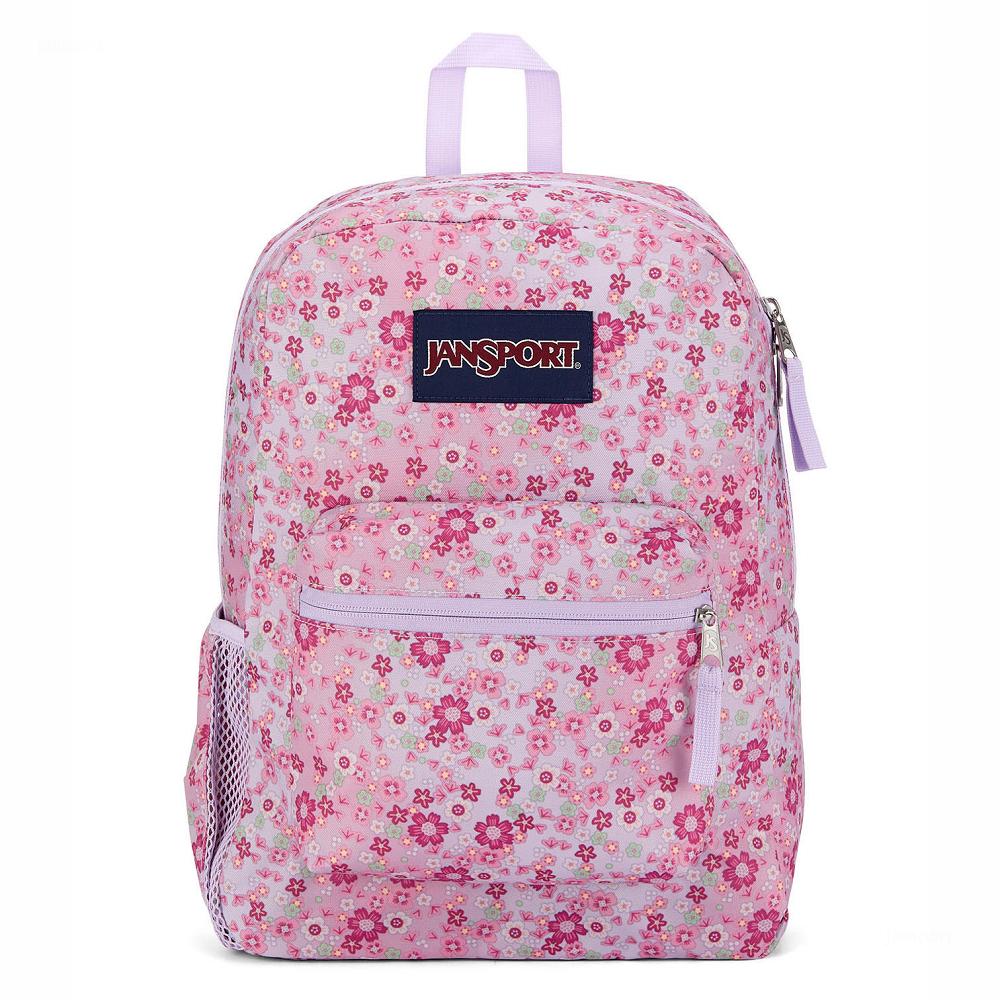 JanSport CROSS TOWN School Backpacks Pink | Ireland_JS215