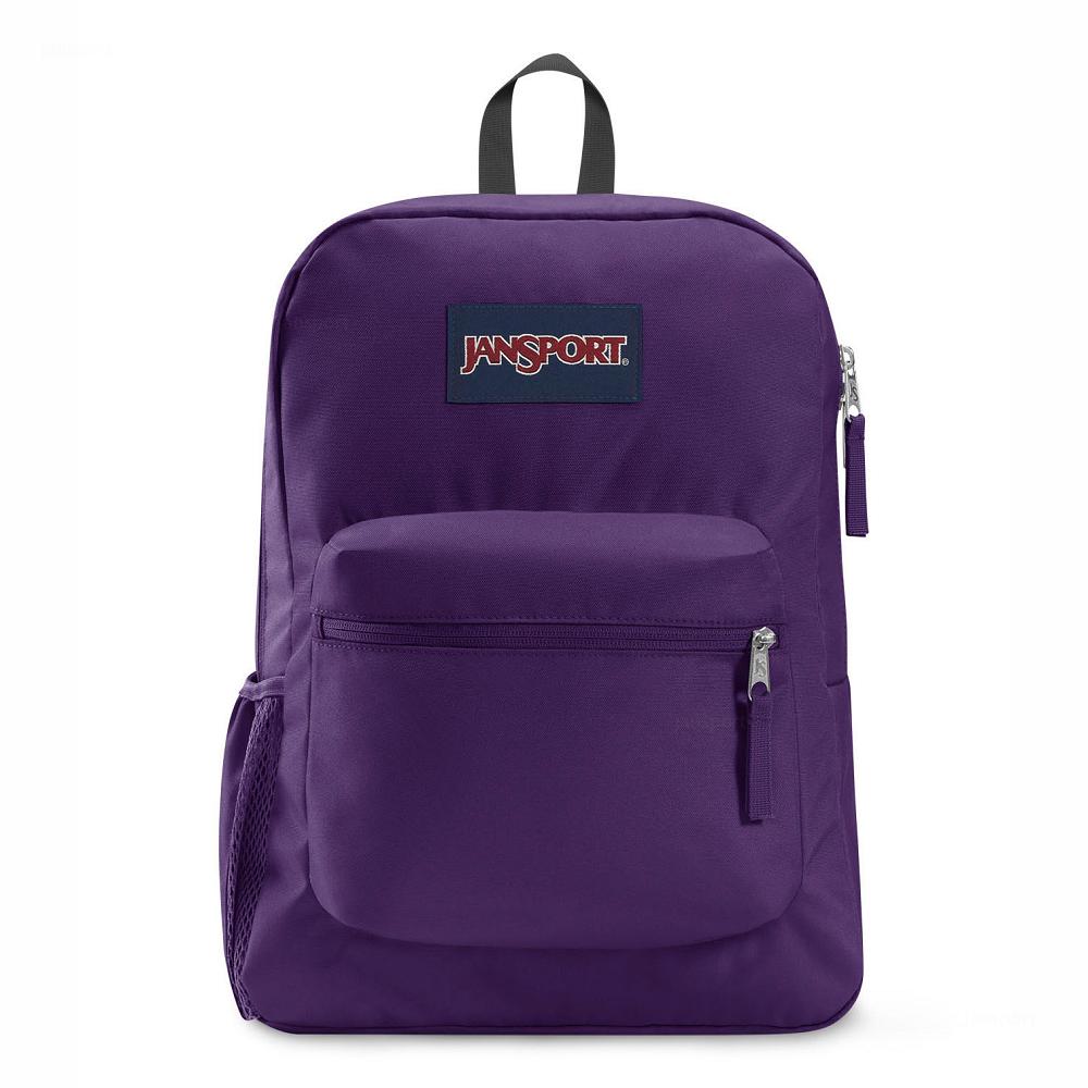 JanSport CROSS TOWN School Backpacks Purple | Ireland_JS259