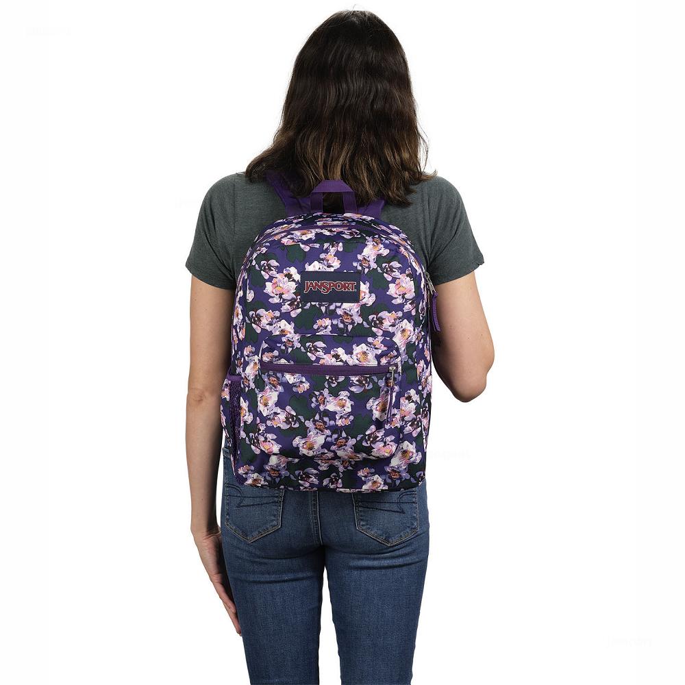 JanSport CROSS TOWN School Backpacks Purple | Ireland_JS394