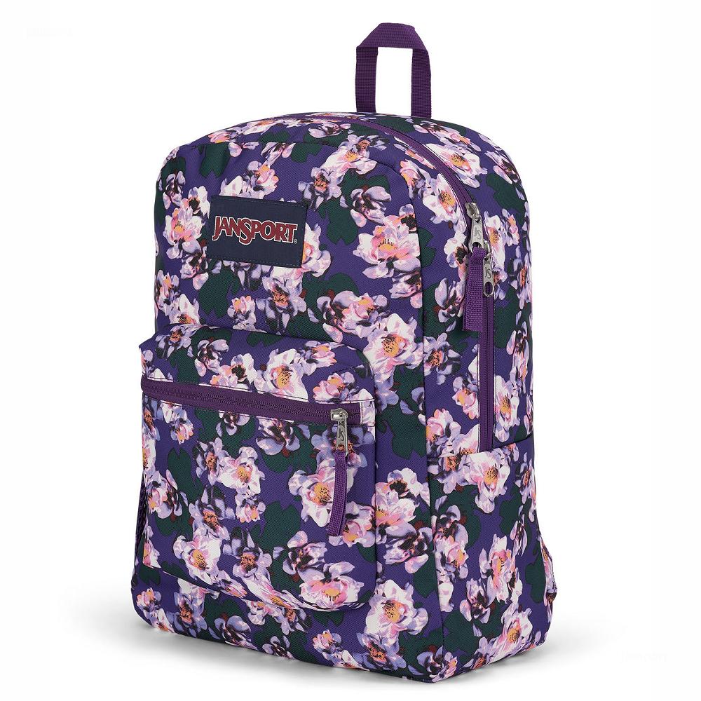 JanSport CROSS TOWN School Backpacks Purple | Ireland_JS394