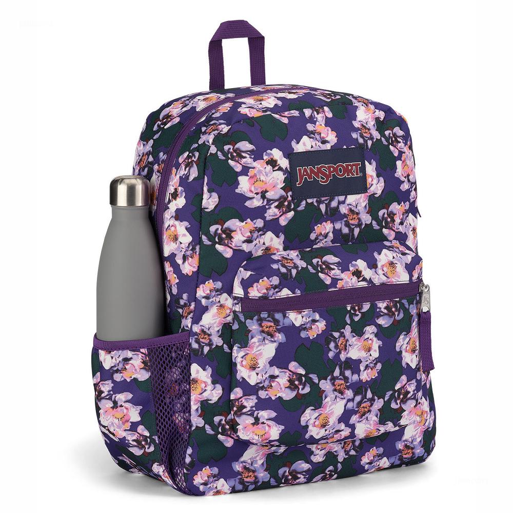 JanSport CROSS TOWN School Backpacks Purple | Ireland_JS394