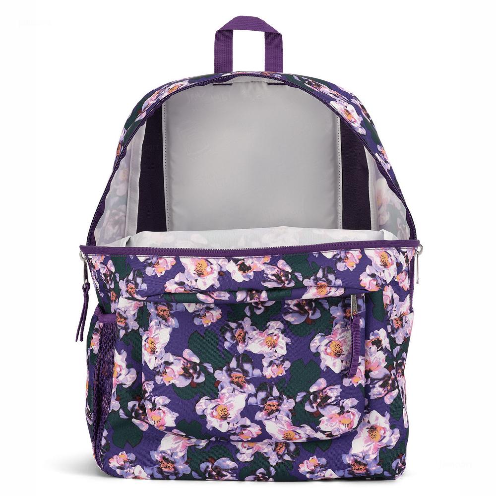 JanSport CROSS TOWN School Backpacks Purple | Ireland_JS394