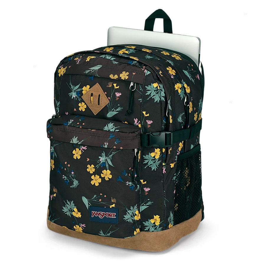 JanSport DARK FLORA BUNDLE School Backpacks Brown | Ireland_JS426