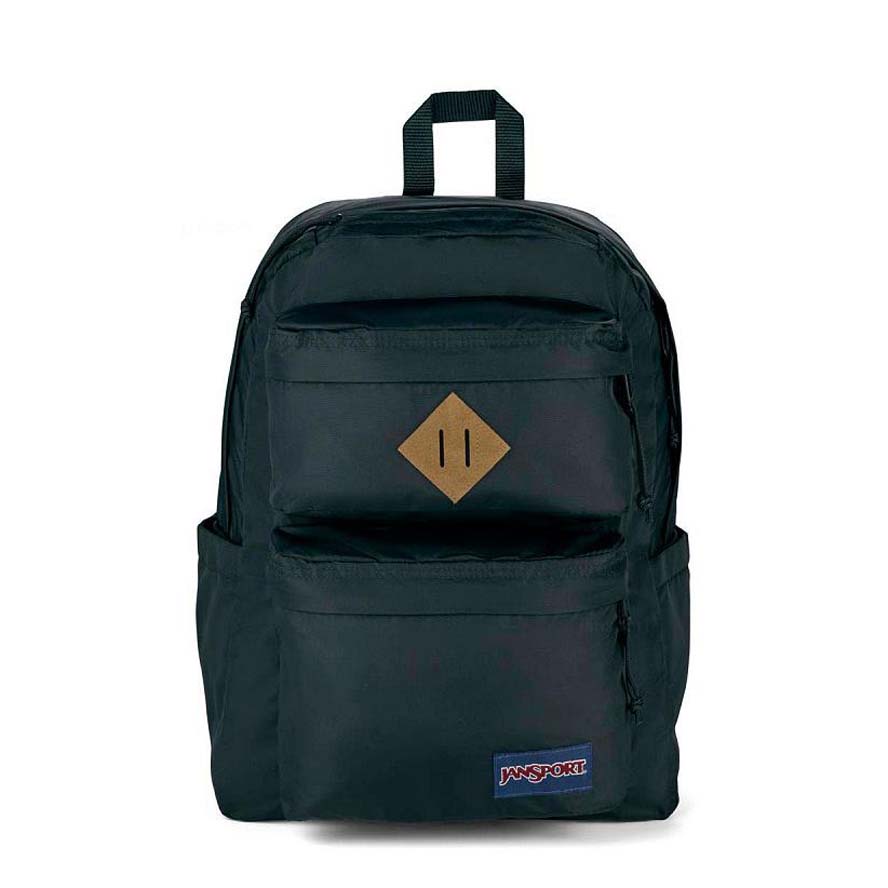 JanSport Double Break Laptop Backpacks Black | Ireland_JS300