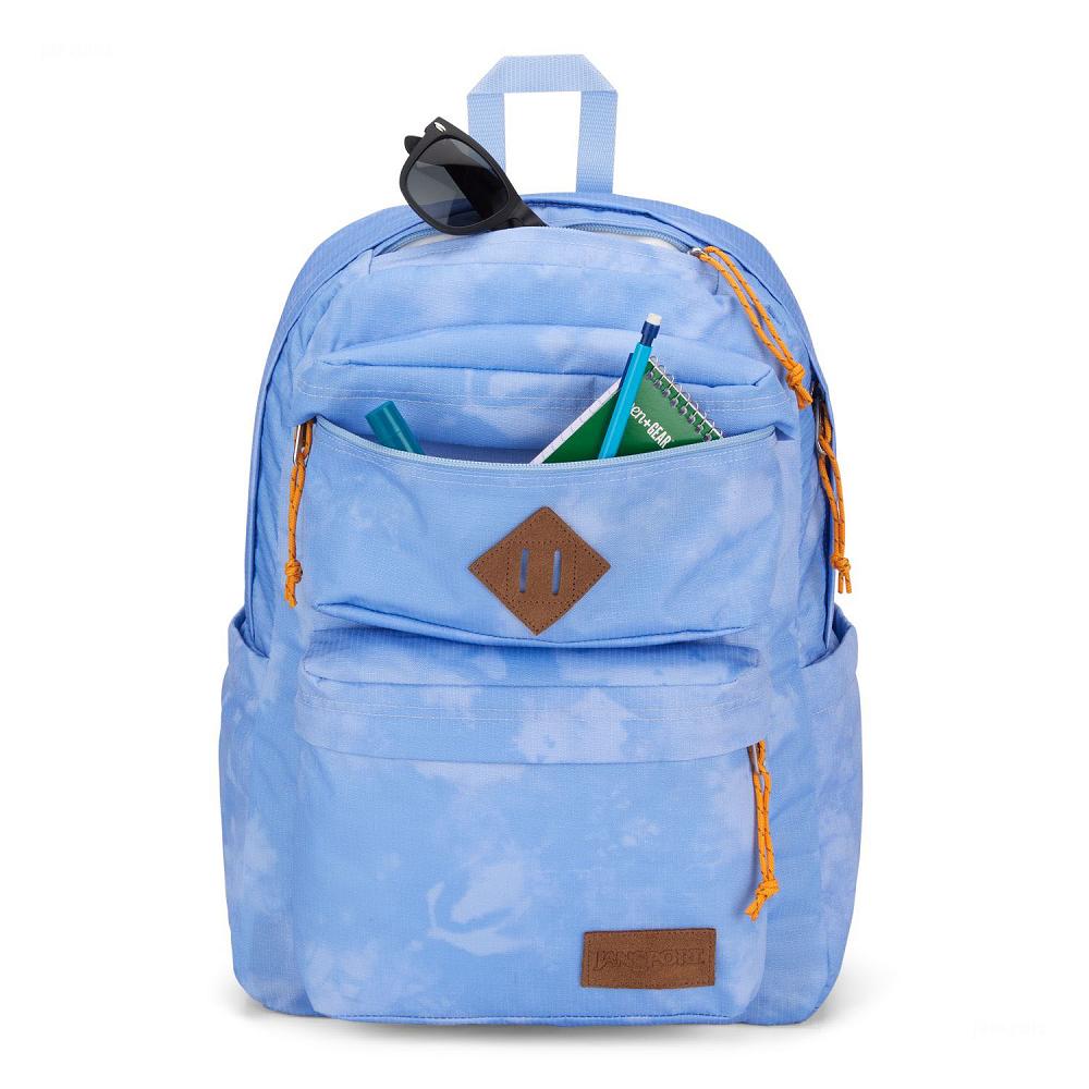 JanSport Double Break Laptop Backpacks Blue | Ireland_JS596