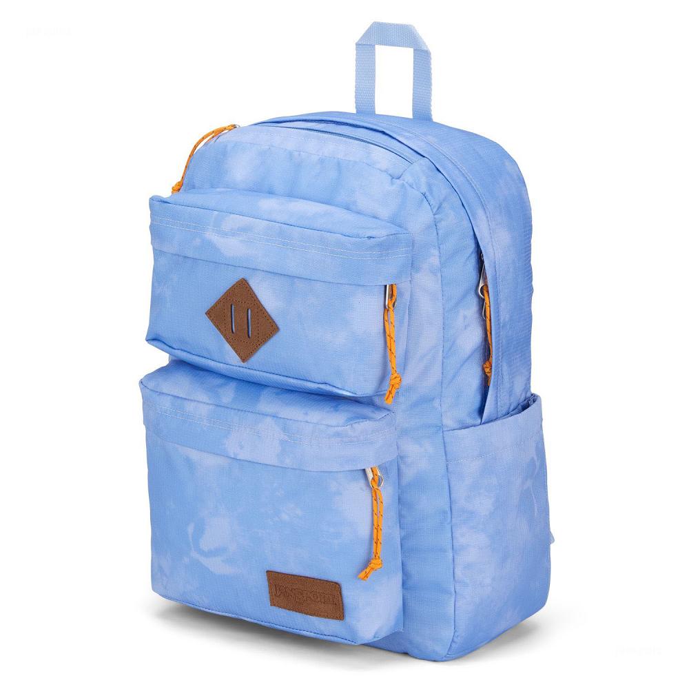 JanSport Double Break Laptop Backpacks Blue | Ireland_JS596