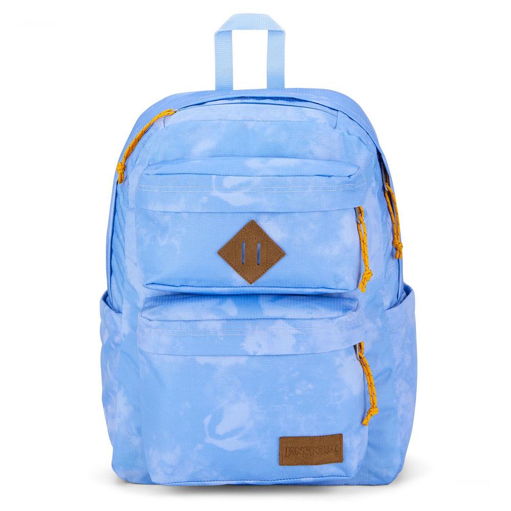 JanSport Double Break Laptop Backpacks Blue | Ireland_JS596