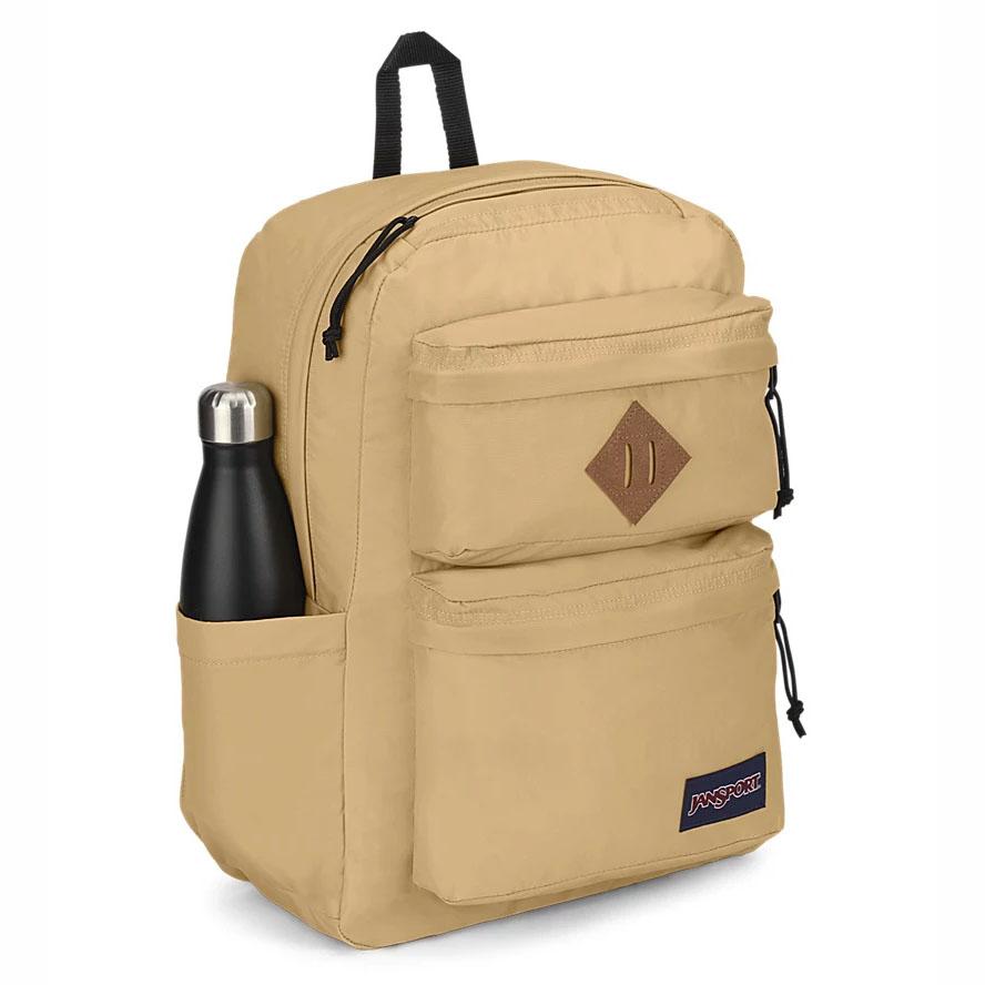 JanSport Double Break Laptop Backpacks Khaki | Ireland_JS452