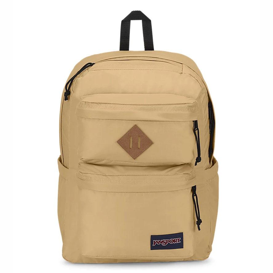 JanSport Double Break Laptop Backpacks Khaki | Ireland_JS452