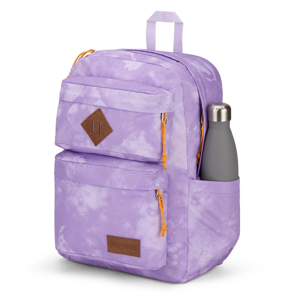 JanSport Double Break Laptop Backpacks Purple | Ireland_JS572