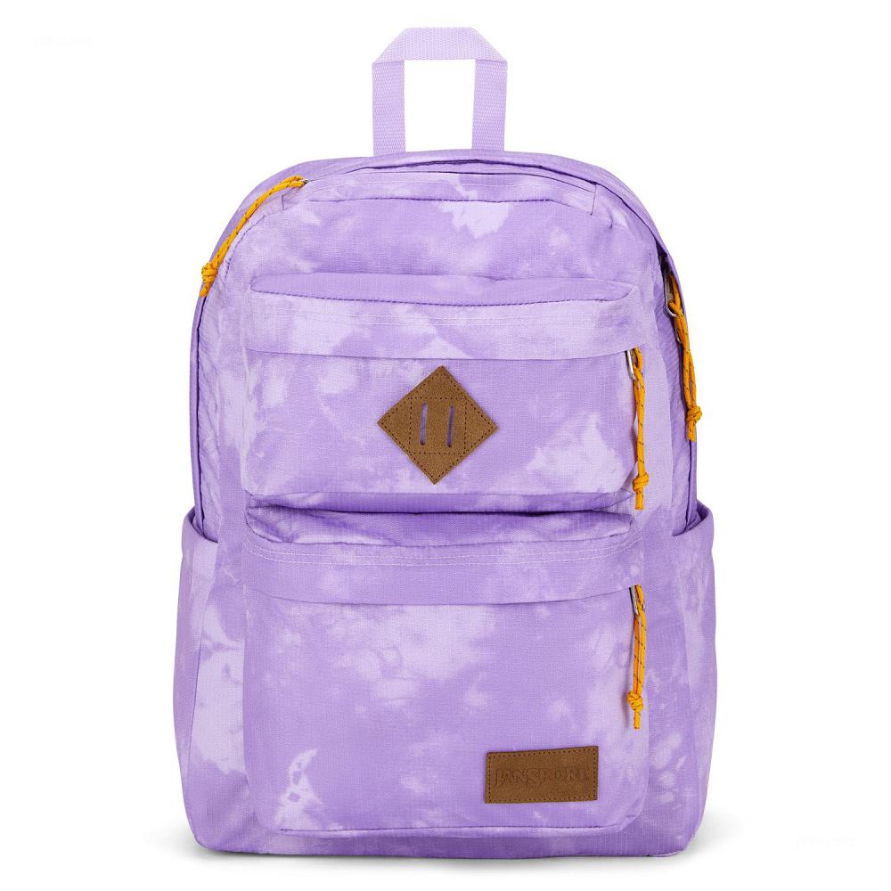 JanSport Double Break Laptop Backpacks Purple | Ireland_JS572