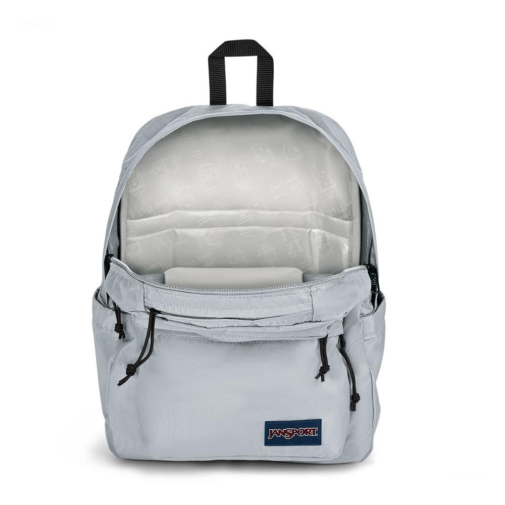 JanSport Double Break School Backpacks Grey | Ireland_JS040