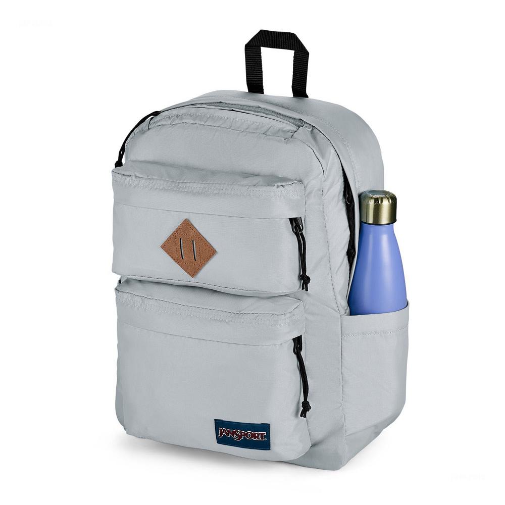 JanSport Double Break School Backpacks Grey | Ireland_JS040