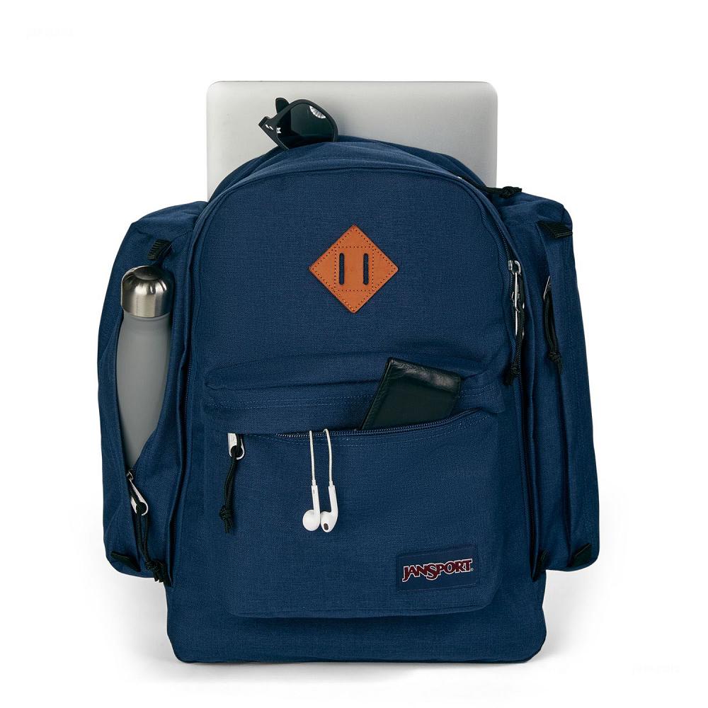 JanSport Field Pack Hiking Backpacks Navy | Ireland_JS482