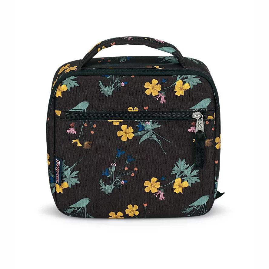 JanSport LUNCH BREAK Lunch Bags Black / Yellow | Ireland_JS182