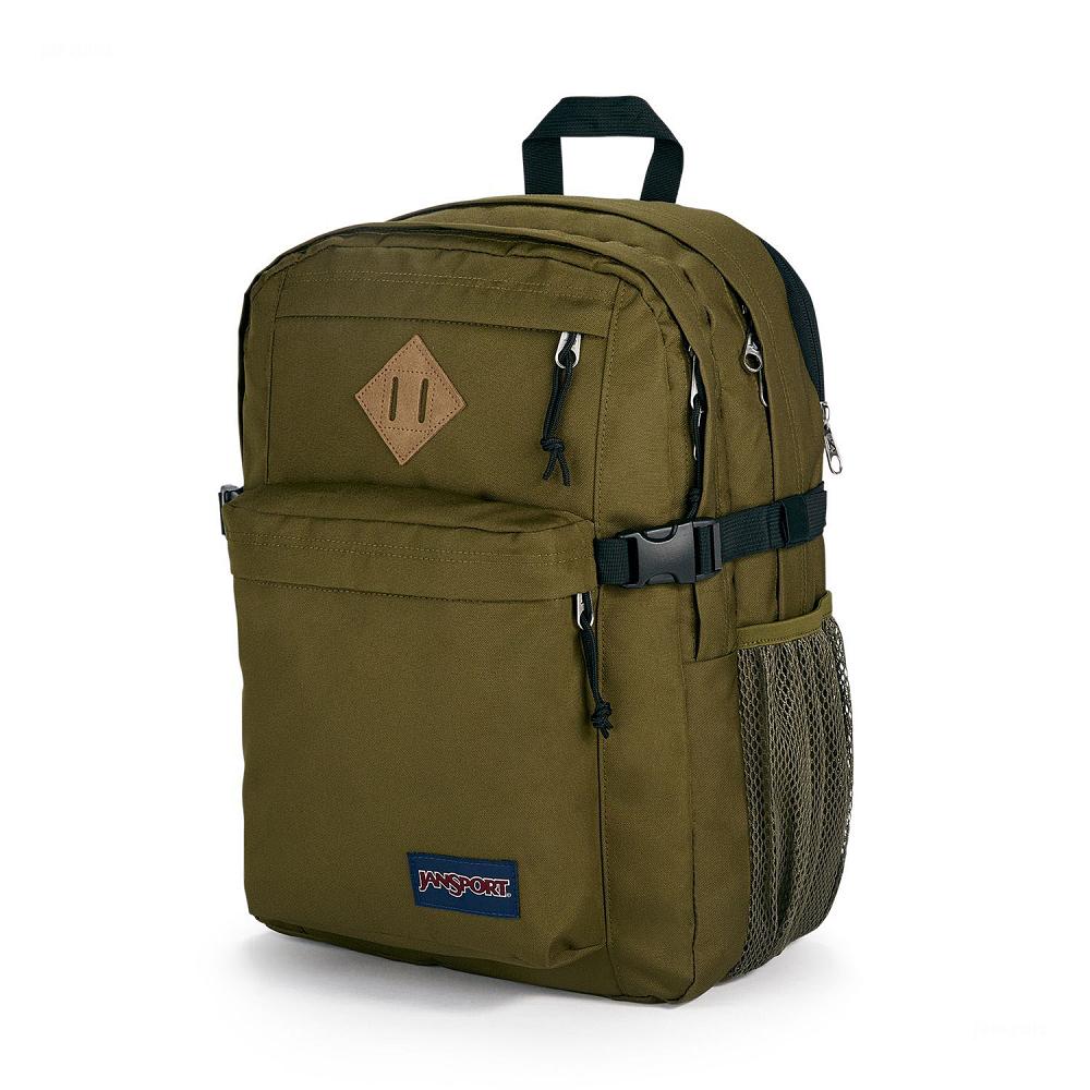 JanSport Main Campus Laptop Backpacks Olive | Ireland_JS23B