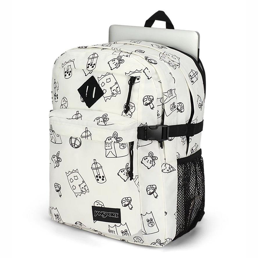 JanSport Main Campus Laptop Backpacks White | Ireland_JS483