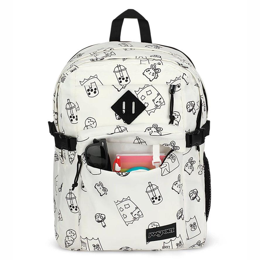 JanSport Main Campus Laptop Backpacks White | Ireland_JS483