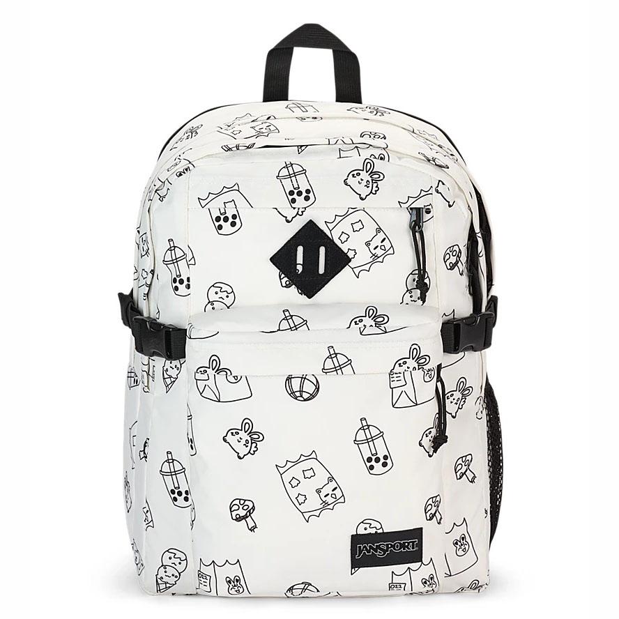 JanSport Main Campus Laptop Backpacks White | Ireland_JS483