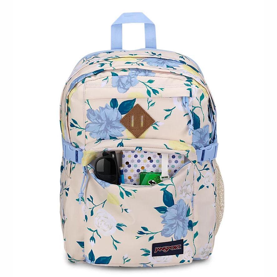 JanSport Main Campus School Backpacks Blue / Yellow | Ireland_JS239